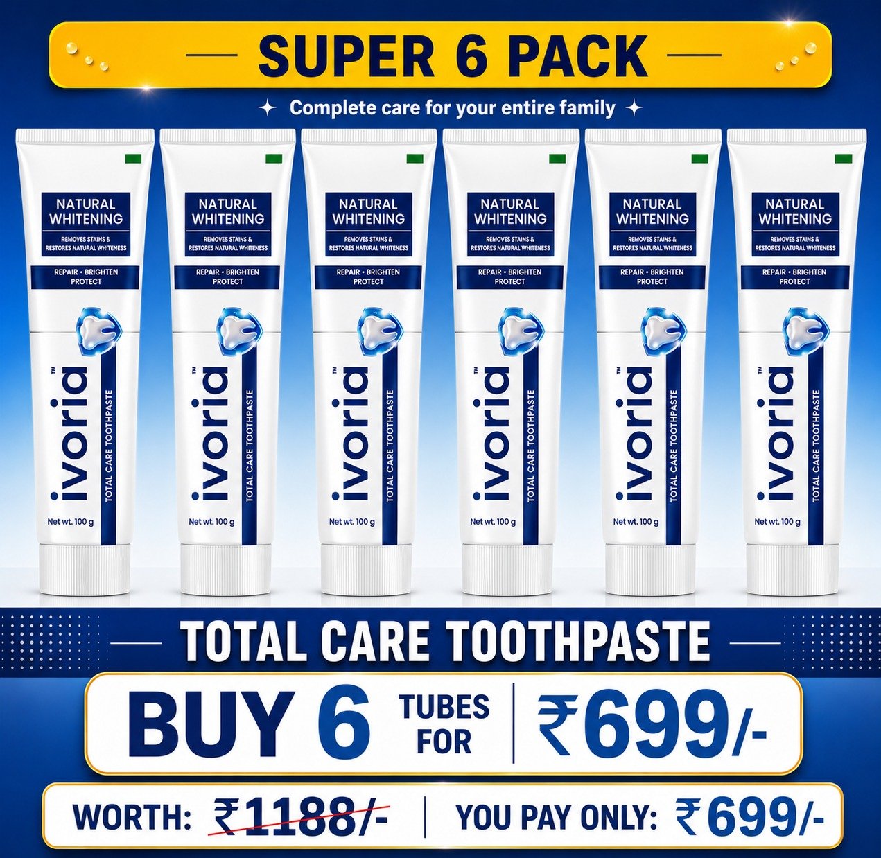 Ivoria Super 6 Pack — ₹699