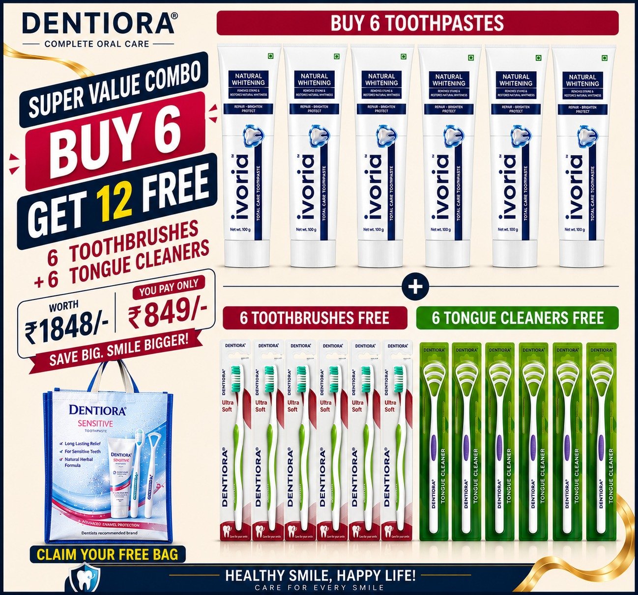 Ivoria Oral Care Combo - ₹849