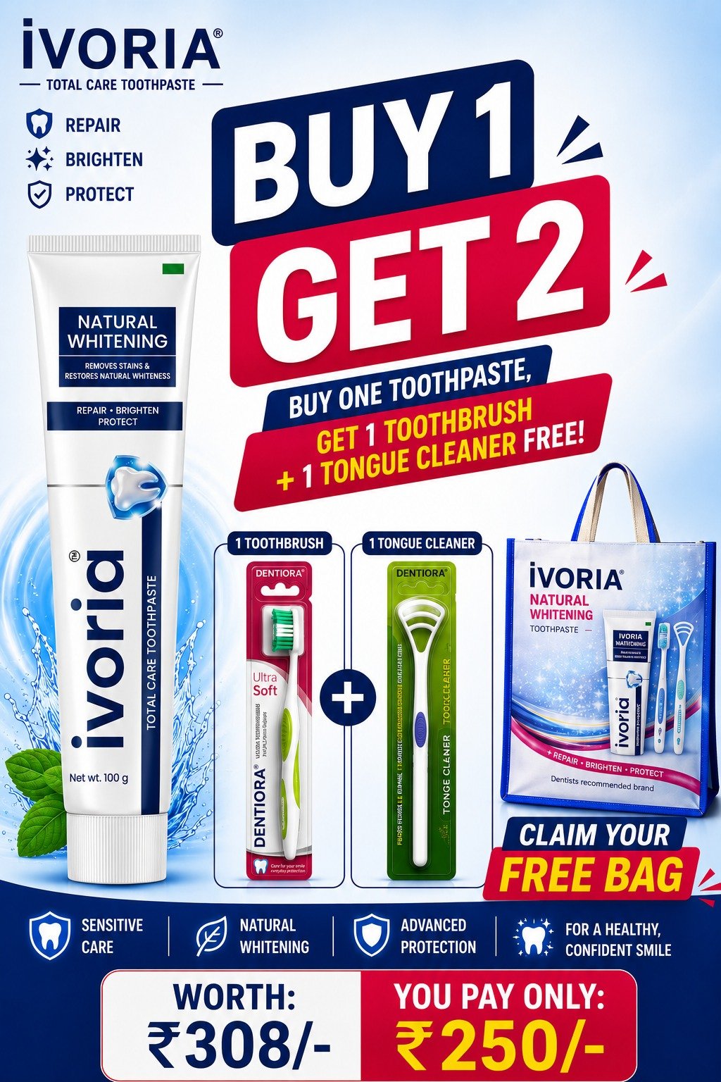 Buy 1 Ivoria, get 2 free